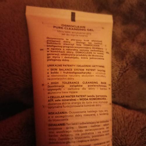 Institut Esthederm Osmoclean, Pure Cleansing Gel (Antybakteryjny żel do oczyszczania skóry twarzy) - opinie | zdjęcie do recenzji od JustynaJusia - 2