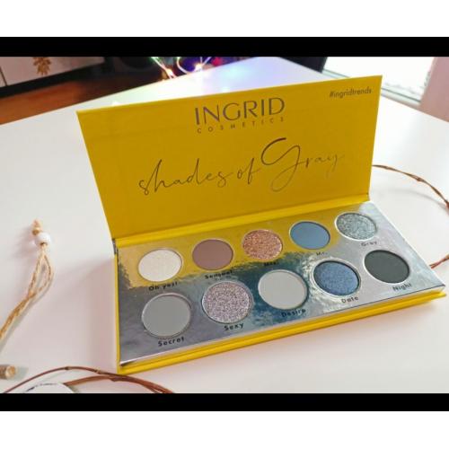 Ingrid Cosmetics #Ingridtrends, Shades of Gray Eyeshadow Palette (Paleta cieni do powiek) - opinie | zdjęcie do recenzji od Anuusiaczeek