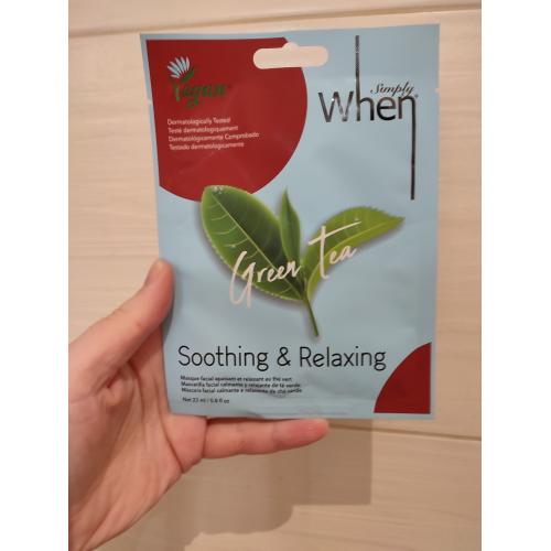 When Simply Vegan Green Tea Mask (Kojąca maska) - opinie | zdjęcie do recenzji od xLullabyx - 1