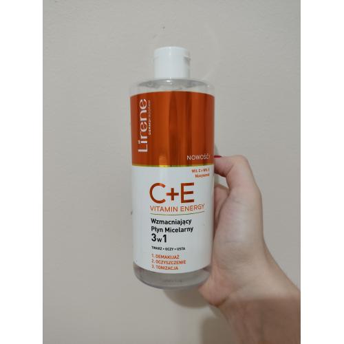 Lirene Dermoprogram C+E Vitamin Energy, Wzmacniający płyn micelarny 3w1 - opinie | zdjęcie do recenzji od Blond_2001