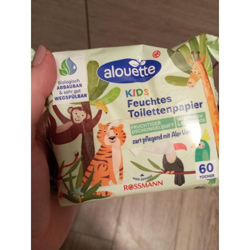 Alouette Kids, Feuchte Toilettentücher (Nawilżany papier toaletowy dla dzieci) - opinie | zdjęcie do recenzji od mm2991