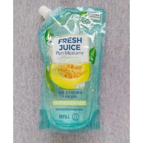 Bielenda Fresh Juice, Płyn micelarny z bioaktywną wodą cytrusową oczyszczający `Sok z melona+ micele` - opinie | zdjęcie do recenzji od Ariessa