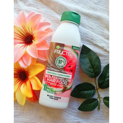 Garnier Fructis, Hair Food, Watermelon Revitalizing Conditioner (Rewitalizująca odżywka do włosów cienkich) - opinie | zdjęcie do recenzji od Anuusiaczeek