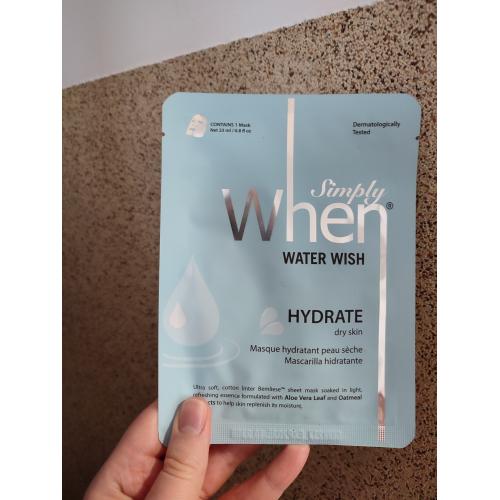 When Simply When, Water Wish Sheet Mask (Maska w płachcie) - opinie | zdjęcie do recenzji od xLullabyx - 1