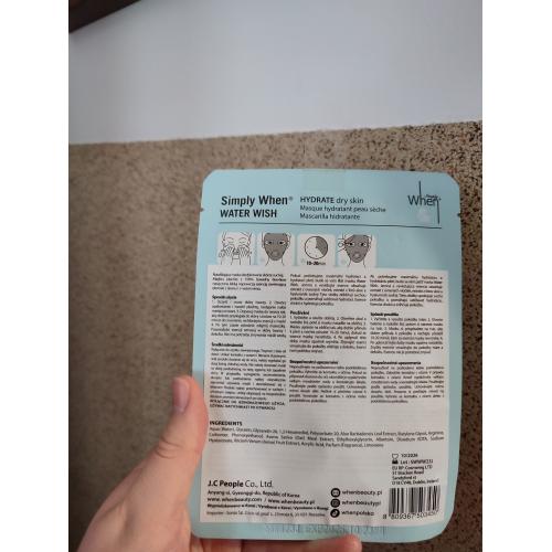 When Simply When, Water Wish Sheet Mask (Maska w płachcie) - opinie | zdjęcie do recenzji od xLullabyx - 2