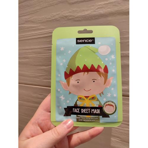 Sence Beauty Deep Cleansing Formula Face Sheet Mask with Vanilla Acent (Dogłębnie oczyszczająca maseczka do twarzy w płachcie o zapachu wanilii) - opinie | zdjęcie do recenzji od xLullabyx