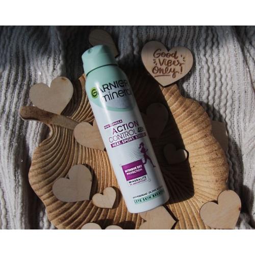 Garnier Mineral, Action Control 48h Heat, Sport, Stress (Antyperspirant w sprayu (nowa wersja)) - opinie | zdjęcie do recenzji od Crystal1994