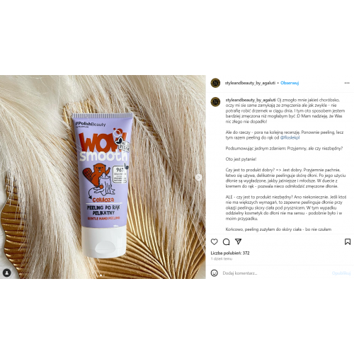 Floslek Wow Smooth! Peeling do rąk delikatny `Celuloza` - opinie | zdjęcie do recenzji od Medea05