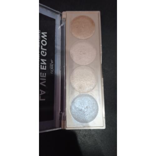 L'Oreal Paris La Vie En Glow Illuminators, Highlighting Powder Palette (Paleta 4 rozświetlaczy) - opinie | zdjęcie do recenzji od czerwonykapturek1992