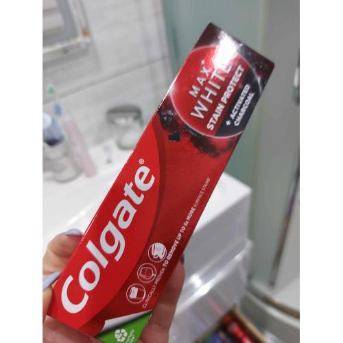 Colgate Max White Stain Protect + White Booster Toothpaste (Wybielająca pasta do zębów) - opinie | zdjęcie do recenzji od Gabsonik123