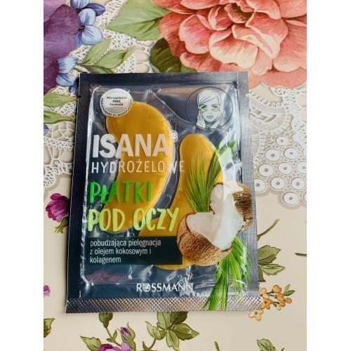 Isana Hydrogel Augen Pads Collagen & Kokos-ol (Hydrożelowe płatki pod oczy z olejem kokosowym i kolagenem) - opinie | zdjęcie do recenzji od IwonaTeresaMaria