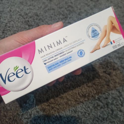 Veet Minima, Hair Removal Cream Sensitive Skin (Krem do depilacji 5 minut skóra wrażliwa) - opinie | zdjęcie do recenzji od clareblondi - 2
