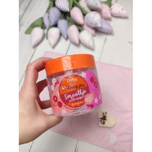 Delia Dairy Fun, Smoothie peelingujące do mycia `Wisienka na torcie` - opinie | zdjęcie do recenzji od DianaArtsewing