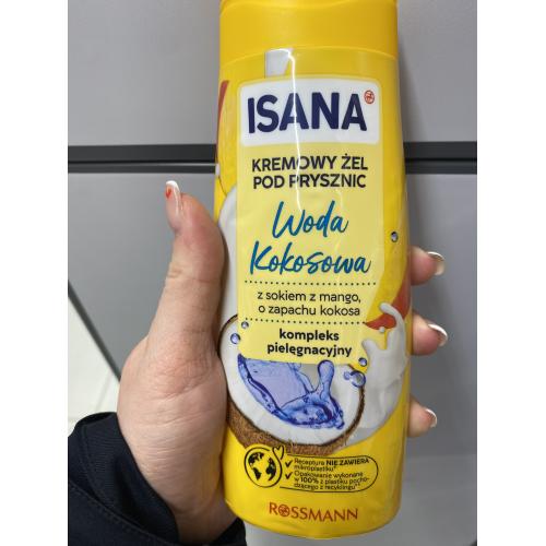 Isana Coconut Water mit Mangosaft und Kokos- Duft Cremedusche (Kremowy żel pod prysznic z wodą kokosową i sokiem z mango) - opinie | zdjęcie do recenzji od Paula_beautydiary