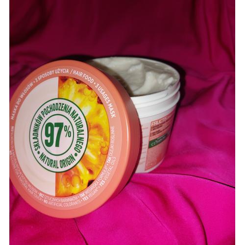 Garnier Fructis, Pineapple Hair Food (Maska do włosów długich i matowych (nowa wersja)) - opinie | zdjęcie do recenzji od WiktoriaTracz - 2