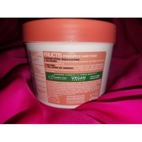 Garnier Fructis, Pineapple Hair Food (Maska do włosów długich i matowych (nowa wersja)) - opinie | zdjęcie do recenzji od WiktoriaTracz - 3