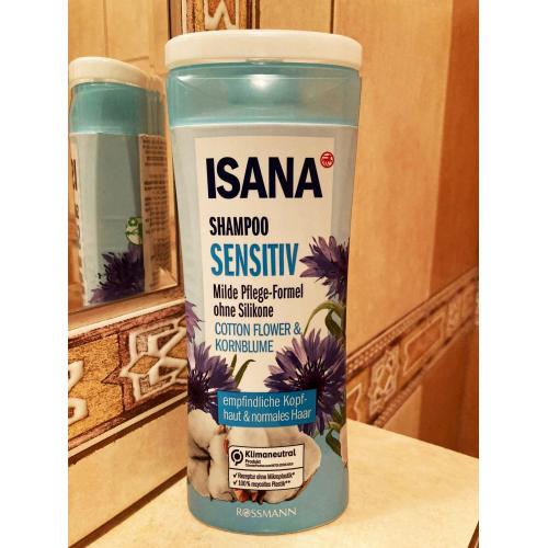 Isana Cotton Flower & Kornblume Shampoo (Szampon do wrażliwej skóry głowy i włosów normalnych `Sensitive`) - opinie | zdjęcie do recenzji od 123eliza96