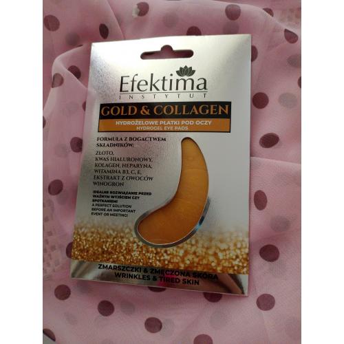 Efektima Efektima Gold & Collagen, Hydrożelowe płatki pod oczy - opinie | zdjęcie do recenzji od BellaMakeup