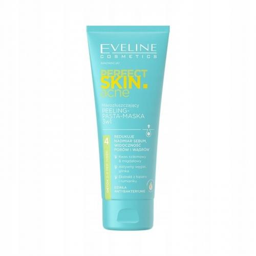 Eveline Cosmetics Perfect Skin. Acne, Mikrozłuszczający peeling-pasta-maska 3w1 - opinie | zdjęcie do recenzji od blackcat1976