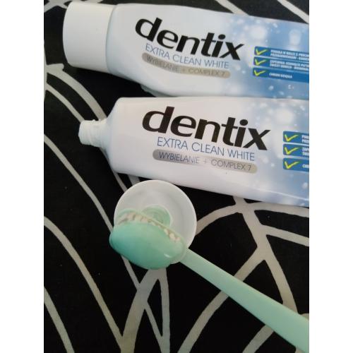 Dentix Extra Clean White Wybielanie + Complex 7, Pasta do zębów (nowa wersja) - opinie | zdjęcie do recenzji od Owocowysad - 1