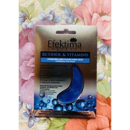 Efektima Retinol & Vitamins, Hydrożelowe płatki pod oczy - opinie | zdjęcie do recenzji od IwonaTeresaMaria