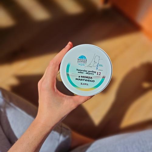 White Flower's Experience Naturalny peeling solno - olejowy z Morza Martwego `Kawa` - opinie | zdjęcie do recenzji od Luqia