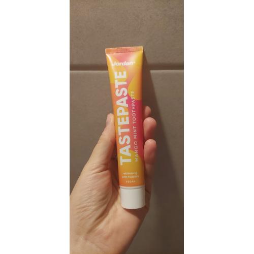 Jordan TastePaste, Toothpaste Mango & Mint (Pasta do zębów `Mango - mięta`) - opinie | zdjęcie do recenzji od Malgos_es - 2