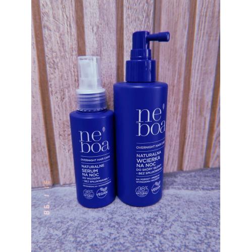 Neboa Overnight Hair Care, Naturalne serum do włosów na noc - opinie | zdjęcie do recenzji od Rumcykiewicz