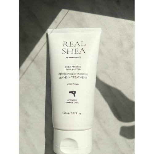 Rated Green Real Shea, Cold Pressed Shea Butter Protein Recharging Leave-in Treatment (Proteinowa kuracja odbudowująca do włosów) - opinie | zdjęcie do recenzji od Ineska91