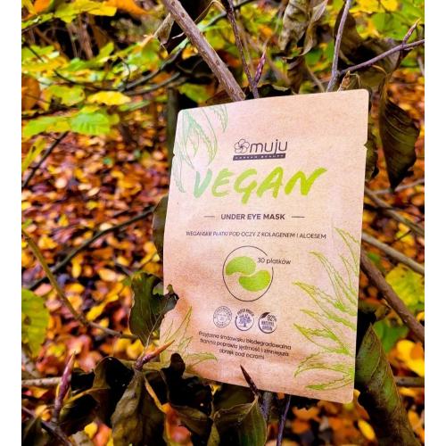 Muju Vegan Under Eye Mask (Płatki pod oczy wegańskie z kolagenem i aloesem) - opinie | zdjęcie do recenzji od uroda_kosmetyki