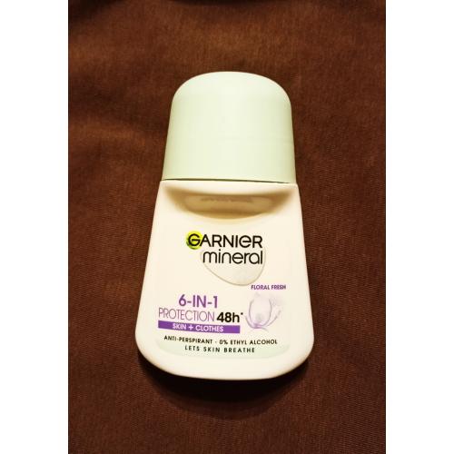 Garnier Mineral Protection 6 Skin + Clothes 48h Non Stop Anti - Perspirant ` Floral Fresh` (Antyperspirant w kulce `Kwiatowa świeżość`) - opinie | zdjęcie do recenzji od Kozucha6
