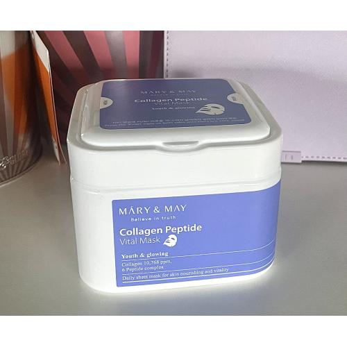 Mary & May Collagen Peptide Vital Mask (Maseczki w płachcie z kolagenem i peptydami) - opinie | zdjęcie do recenzji od Maggie_Pk