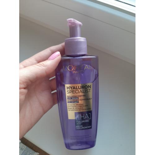 L'Oreal Paris Hyaluron Specialist, Replumping Purifying Gel Wash (Żel myjący do twarzy wypełniająco-oczyszczający) - opinie | zdjęcie do recenzji od Domi1220