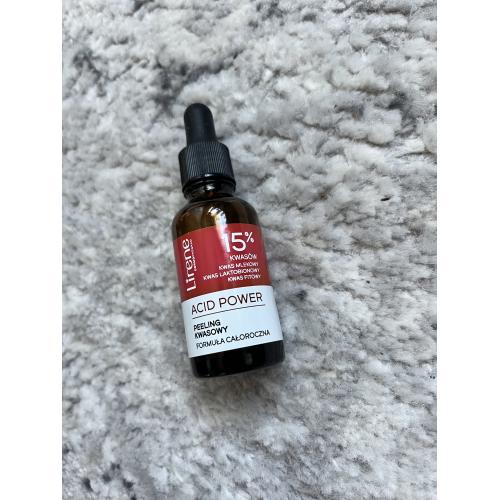 Lirene Dermoprogram Acid Power, Peeling kwasowy do twarzy 15% AHA/PHA + 2% niacynamid - opinie | zdjęcie do recenzji od aleksandra_nie_sandra