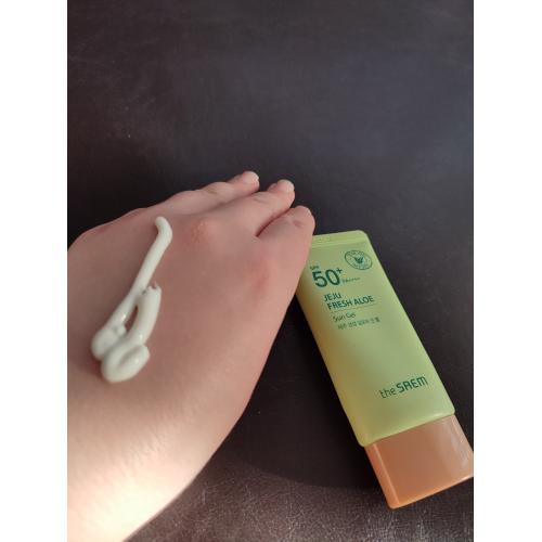 The Saem Jeju Fresh Sun Gel SPF50+ (Krem-żel przeciwsłoneczny SPF50+) - opinie | zdjęcie do recenzji od xLullabyx