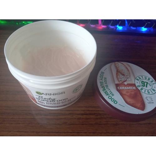 Garnier Body Superfood, Cocoa Butter + Ceramide 48H Repairing Butter (Regenerujące masło z masłem kakaowym i ceramidami) - opinie | zdjęcie do recenzji od Vigrosska