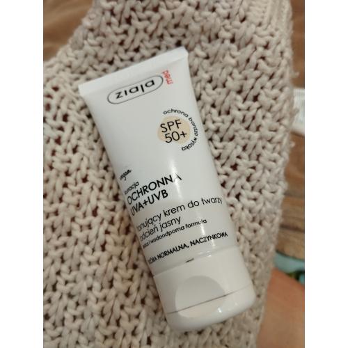 Ziaja Med, Kuracja ochronna UVA+UVB,Tonujący krem do twarzy SPF 50+ (nowa wersja) - opinie | zdjęcie do recenzji od mazia135 - 1