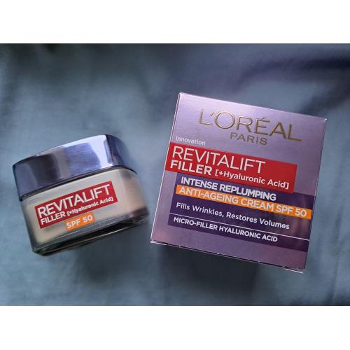 L'Oreal Paris Revitalift Filler SPF50 (Intensywnie Wypełniający Krem Anti-age) - opinie | zdjęcie do recenzji od Moniqu13