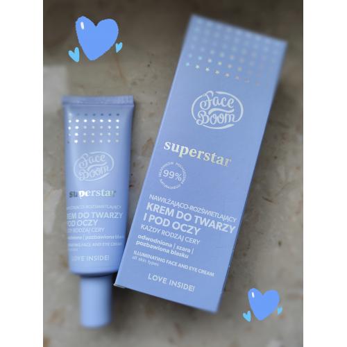 FaceBoom Superstar, Illuminating Face and Eye Cream (Nawilżająco - rozświetlający krem do twarzy i pod oczy 'Połyskliwy Debeściak') - opinie | zdjęcie do recenzji od Staria - 4