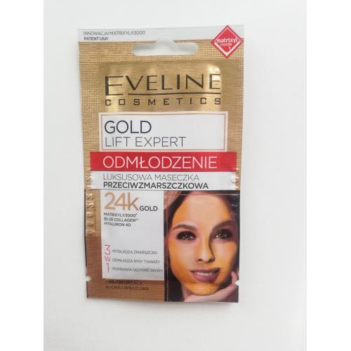 Eveline Cosmetics Gold Lift Expert, Luksusowa maseczka przeciwzmarszczkowa - opinie | zdjęcie do recenzji od Justyna_moja_pielegnacja - 1