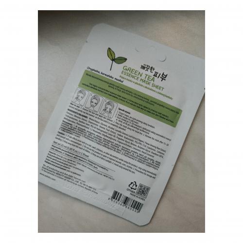 Esfolio Green Tea Essence Mask Sheet (Kojąca maska w płachcie  z zieloną herbatą) - opinie | zdjęcie do recenzji od Alezwieje - 1