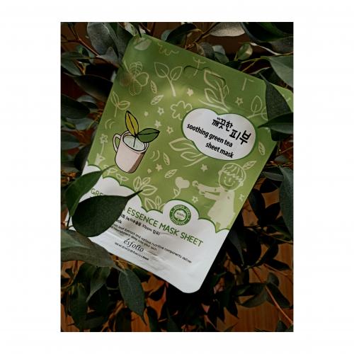 Esfolio Green Tea Essence Mask Sheet (Kojąca maska w płachcie  z zieloną herbatą) - opinie | zdjęcie do recenzji od Alezwieje - 2