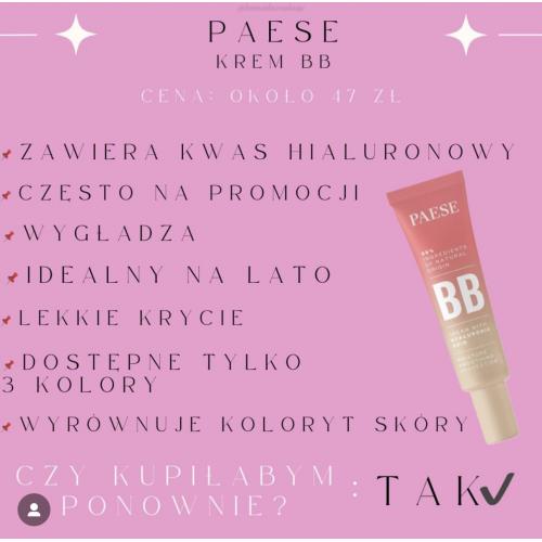 Paese BB Cream with Hyaluronic Acid (Krem BB z kwasem hialuronowym) - opinie | zdjęcie do recenzji od Ada_1ka