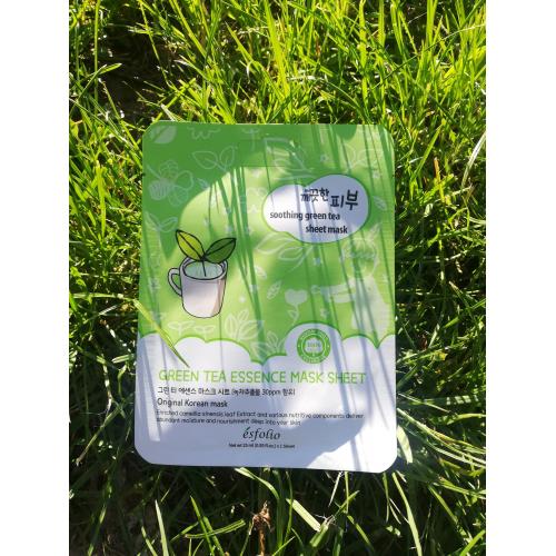 Esfolio Green Tea Essence Mask Sheet (Kojąca maska w płachcie  z zieloną herbatą) - opinie | zdjęcie do recenzji od Justyna_moja_pielegnacja