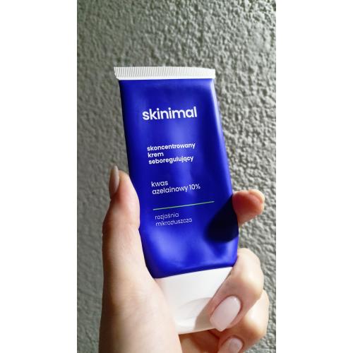 Skinimal Skoncentrowany krem seboregulujący `Kwas azelainowy 10%` - opinie | zdjęcie do recenzji od zcosmetica_me