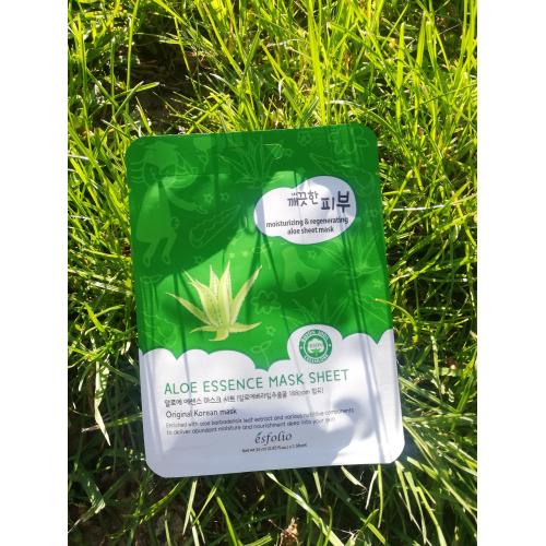 Esfolio Aloe Essence Mask Sheet (Nawilżająco-łagodząca maska w płachcie) - opinie | zdjęcie do recenzji od Justyna_moja_pielegnacja