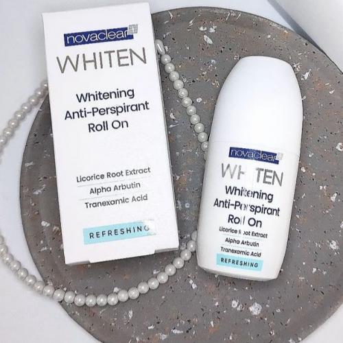 Novaclear Whiten, Soothing Whitening Anti-Perspirant Roll On (Łagodząco - rozjaśniający antyperspirant w kulce) - opinie | zdjęcie do recenzji od Agafii
