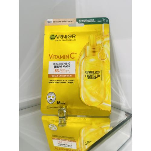 Garnier Skin Naturals, Vitamin C Sheet Mask (Maska nawilżająca i rozświetlająca na tkaninie (stara wersja)) - opinie | zdjęcie do recenzji od ALM007
