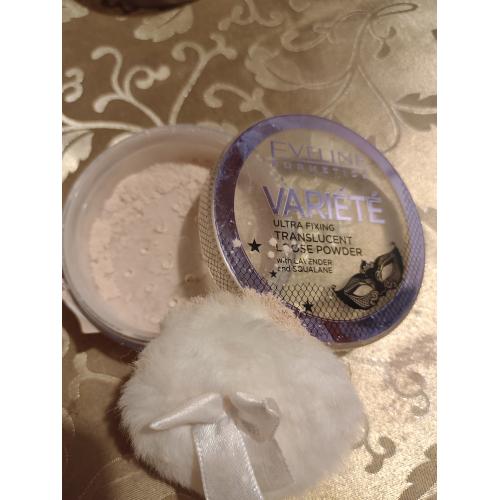Eveline Cosmetics Variete, Ultra Fixing Translucent Loose Powder (Puder transparentny) - opinie | zdjęcie do recenzji od Lothris