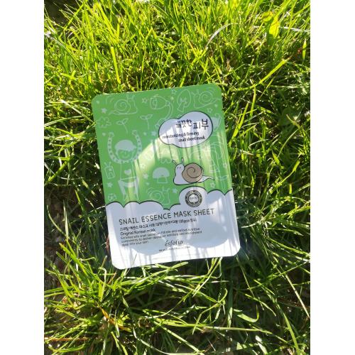 Esfolio Snail Essence Mask Sheet (Nawilżająca maska w płacie z filtratem ze śluzu ślimaka) - opinie | zdjęcie do recenzji od Justyna_moja_pielegnacja